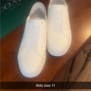 Aldo White Slip-On Sneakers